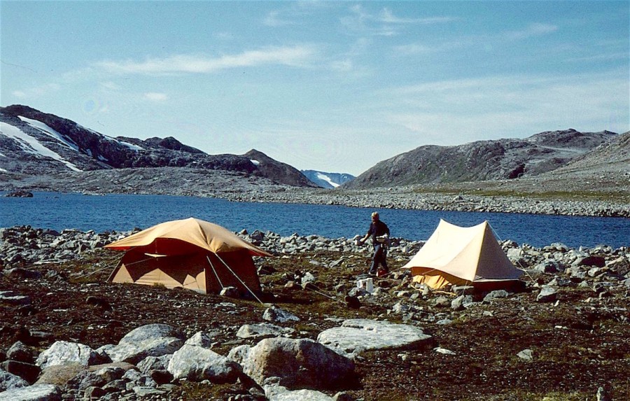 Geologists' camp on Ivigtut plateau
